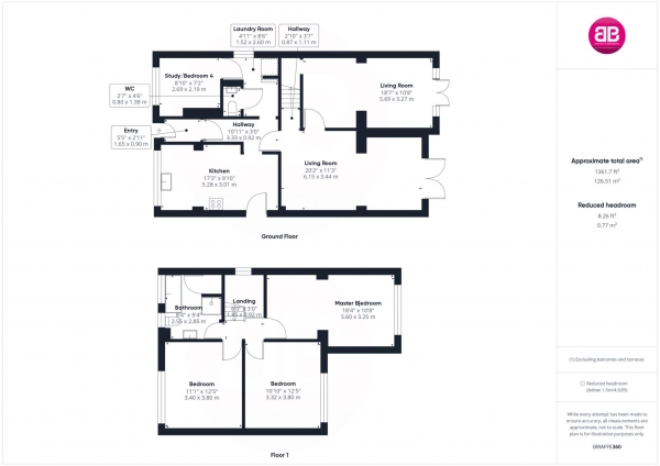 Floor Plan Image for 4 Bedroom Detached House for Sale in Fox Cover, Chinnor