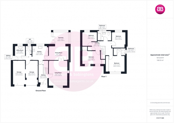 Floor Plan for 4 Bedroom Detached House for Sale in Leyburne Gardens, Chinnor, OX39, 4EL - Offers in Excess of &pound700,000