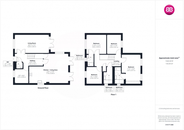 Floor Plan Image for 4 Bedroom Detached House for Sale in Littlemoor Field, Chinnor