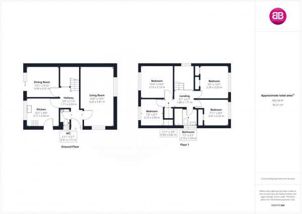 Floor Plan Image for 4 Bedroom Detached House for Sale in Cleavers, Chinnor