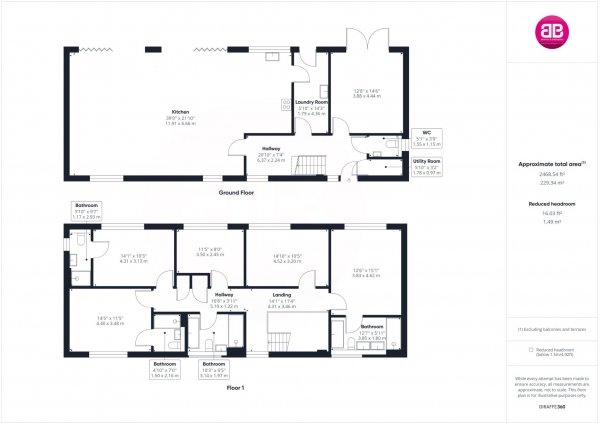 Floor Plan Image for 5 Bedroom Country House for Sale in Monkcomb Farm, East Claydon