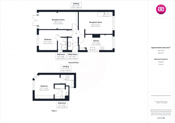 Floor Plan Image for 2 Bedroom Semi-Detached Bungalow for Sale in Bicester Road, Oakley