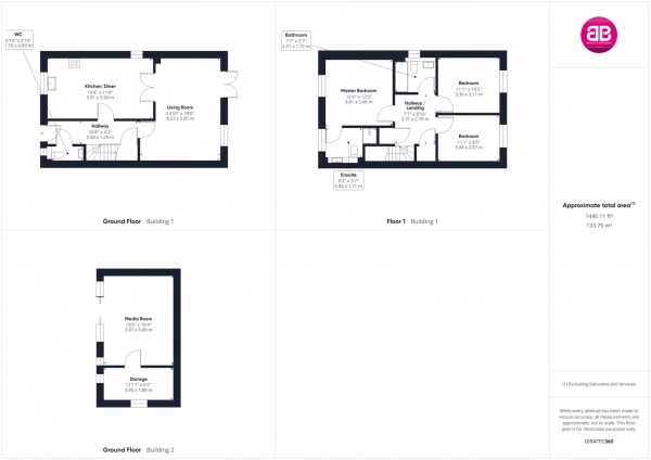 Floor Plan for 3 Bedroom Detached House for Sale in Equine Way, Chinnor, OX39, 4GB - Guide Price &pound575,000