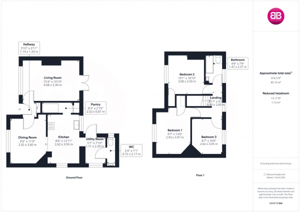 Floor Plan Image for 3 Bedroom Semi-Detached House for Sale in Station Road, Chinnor