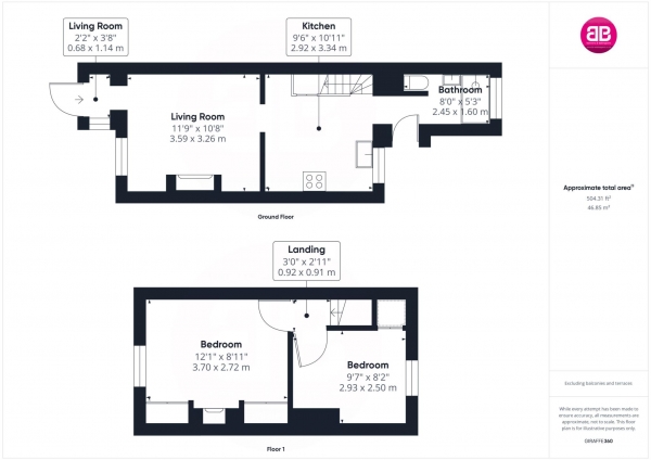 Floor Plan Image for 2 Bedroom Terraced House for Sale in Radnage - CHARMING PERIOD HOME