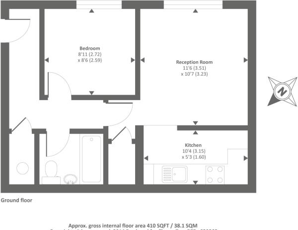 Floor Plan Image for 1 Bedroom Apartment for Sale in Oakley Road, Chinnor