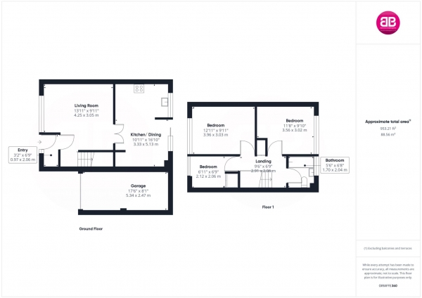 Floor Plan Image for 3 Bedroom Semi-Detached House for Sale in Cleavers, Chinnor