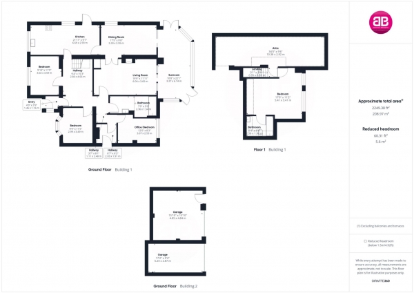 Floor Plan Image for 4 Bedroom Detached Bungalow for Sale in Oakley Road, Chinnor