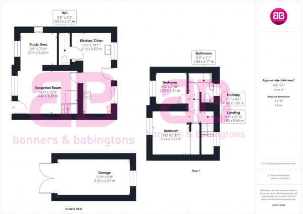 Floor Plan Image for 2 Bedroom Semi-Detached House for Sale in Crowell Road, Chinnor