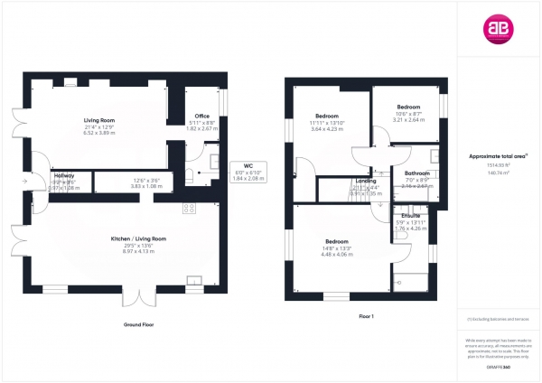 Floor Plan Image for 3 Bedroom Country House for Sale in Chinnor Hill, Chinnor