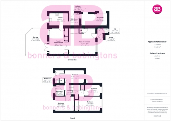 Floor Plan Image for 4 Bedroom Semi-Detached House for Sale in Cowleaze, Chinnor