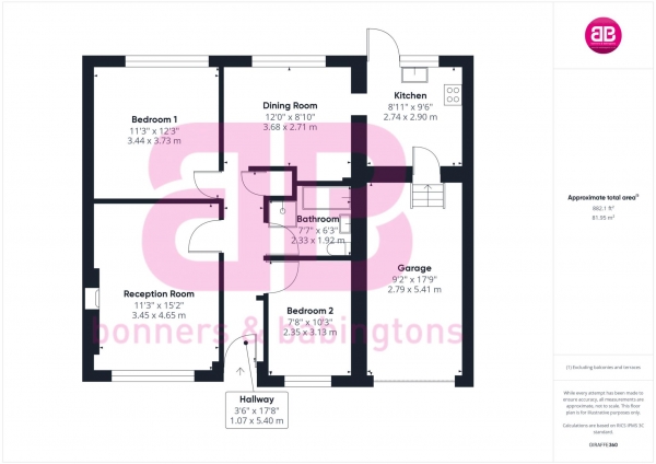 Floor Plan Image for 2 Bedroom Semi-Detached House for Sale in Leyburne Gardens, Chinnor