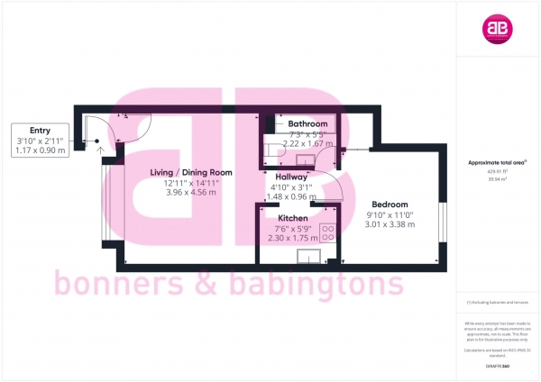 Floor Plan Image for 1 Bedroom Maisonette for Sale in Ormond Drive, Thame