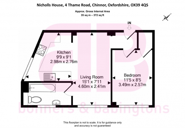 Floor Plan Image for 1 Bedroom Apartment for Sale in Thame Road, Chinnor