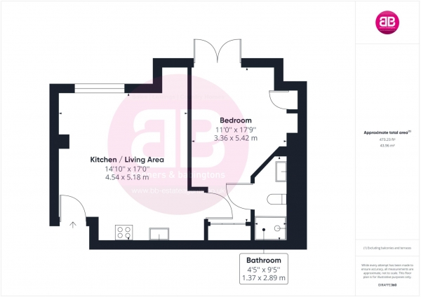 Floor Plan Image for 1 Bedroom Apartment for Sale in Princes Risborough - TOWN CENTRE LOCATION