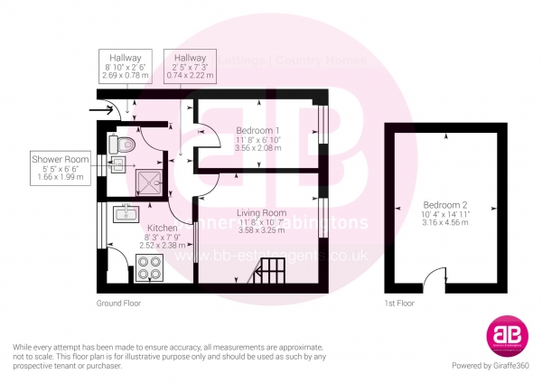 Floor Plan Image for 2 Bedroom Flat for Sale in Duke Street, Princes Risborough