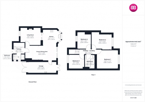 Floor Plan Image for 4 Bedroom Semi-Detached House for Sale in Manor Close, Bledlow - SOUGHT-AFTER VILLAGE LOCATION