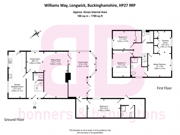 Floor Plan Image for 4 Bedroom Detached House for Sale in Williams Way, Longwick Village