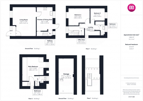 Floor Plan Image for 3 Bedroom End of Terrace House for Sale in Jasmine Crescent, Princes Risborough - STAR BUY!