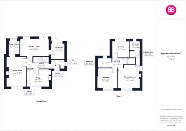 Floor Plan Image for 3 Bedroom Semi-Detached House for Sale in Ash Road, Princes Risborough