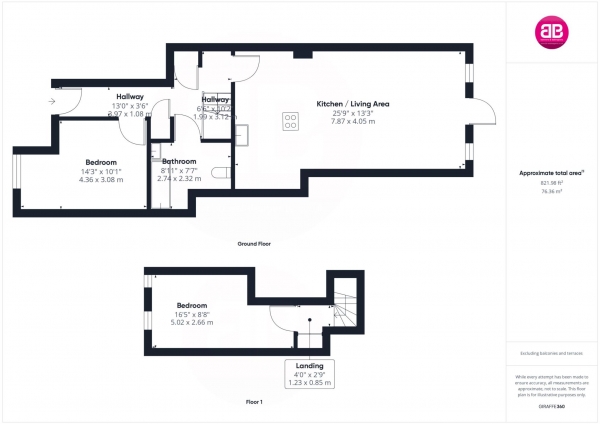 Floor Plan Image for 2 Bedroom Duplex for Sale in Princes Risborough - VIEWINGS ADVISED!