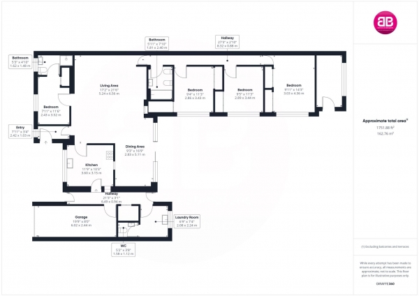 Floor Plan Image for 4 Bedroom Link Detached House for Sale in Woodfield, Lacey Green