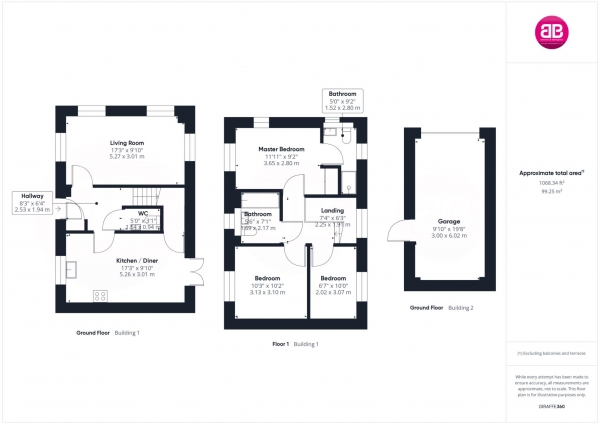 Floor Plan Image for 3 Bedroom Detached House for Sale in Wickfields, Longwick - DETACHED HOUSE