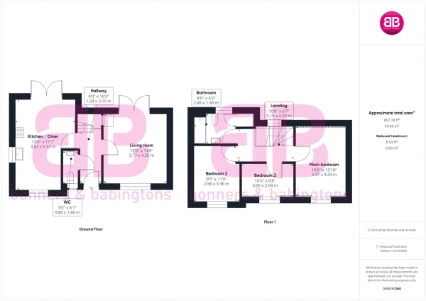 Floor Plan Image for 3 Bedroom Detached House for Sale in Berryfield Road, Princes Risborough - NO UPPER CHAIN!