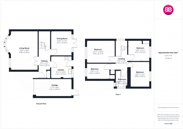 Floor Plan Image for 4 Bedroom Detached House for Sale in Elmdale Gardens, Princes Risborough