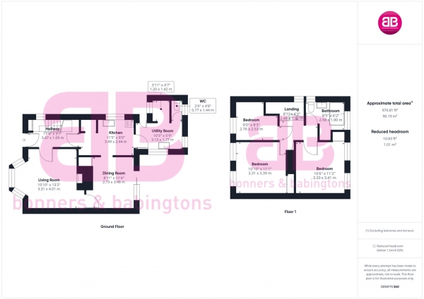 Floor Plan Image for 3 Bedroom Semi-Detached House for Sale in Chestnut Road, Princes Risborough