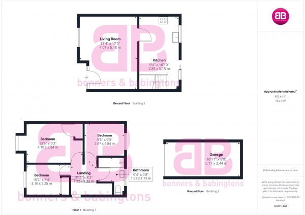 Floor Plan Image for 3 Bedroom End of Terrace House for Sale in Jasmine Crescent, Princes Risborough - NO UPPER CHAIN