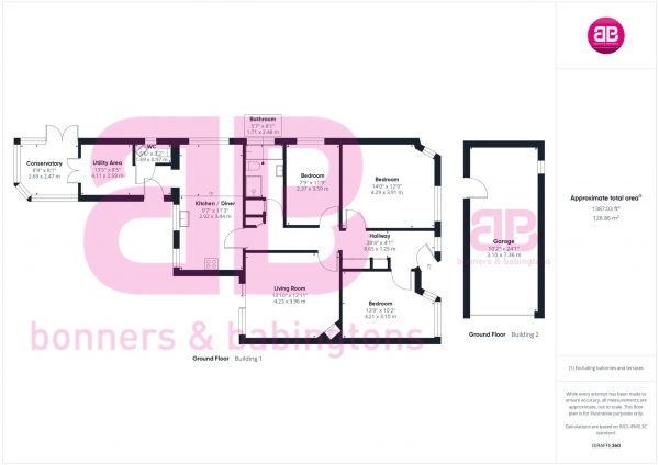 Floor Plan Image for 3 Bedroom Semi-Detached Bungalow for Sale in Summerleys Road, Princes Risborough - NO ONWARD CHAIN!