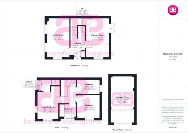 Floor Plan Image for 3 Bedroom Semi-Detached House for Sale in Autumn Drive, Longwick - NO UPPER CHAIN!