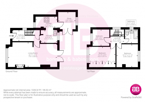 Floor Plan Image for 3 Bedroom Semi-Detached House for Sale in Clifford Road, Princes Risborough - BEAUTIFUL 3 BEDROOM HOME