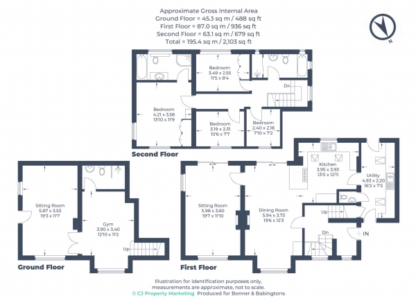 Floor Plan Image for 5 Bedroom Detached House for Sale in Virginia Gardens, Bledlow Ridge - NO UPPER CHAIN!