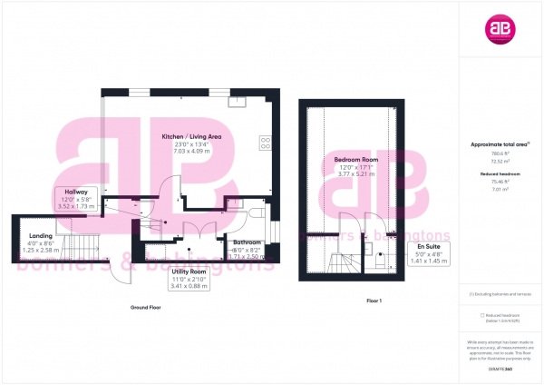 Floor Plan Image for 1 Bedroom Apartment for Sale in Buchanan House, Princes Risborough - VIRTUAL TOUR AVAILABLE