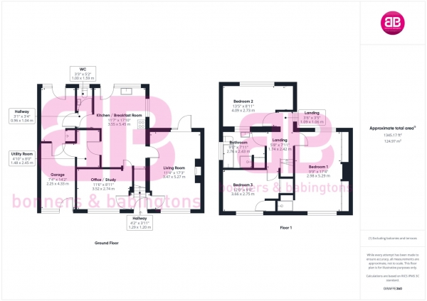 Floor Plan Image for 3 Bedroom Semi-Detached House for Sale in Bradenham Road, West Wycombe - NO UPPER CHAIN!