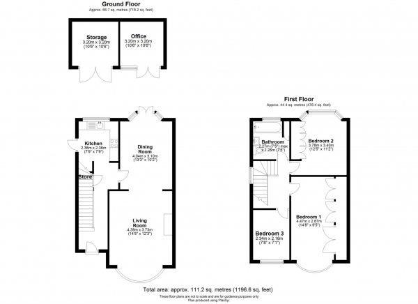 Floor Plan Image for 3 Bedroom Semi-Detached House for Sale in Henley Road, Caversham