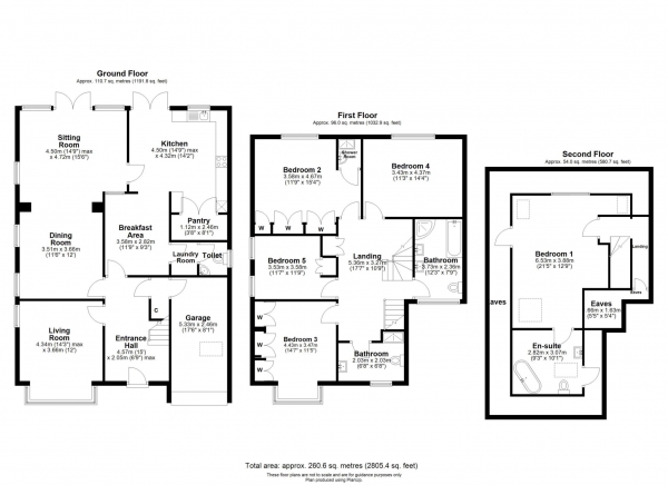 Floor Plan Image for 5 Bedroom Detached House for Sale in Kidmore End Road, Emmer Green, Reading