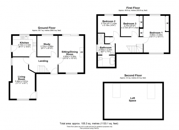 Floor Plan Image for 3 Bedroom Detached House for Sale in The Horse Close, Emmer Green