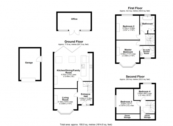 Floor Plan Image for 4 Bedroom Semi-Detached House for Sale in Morecambe Avenue, Caversham Heights, Reading