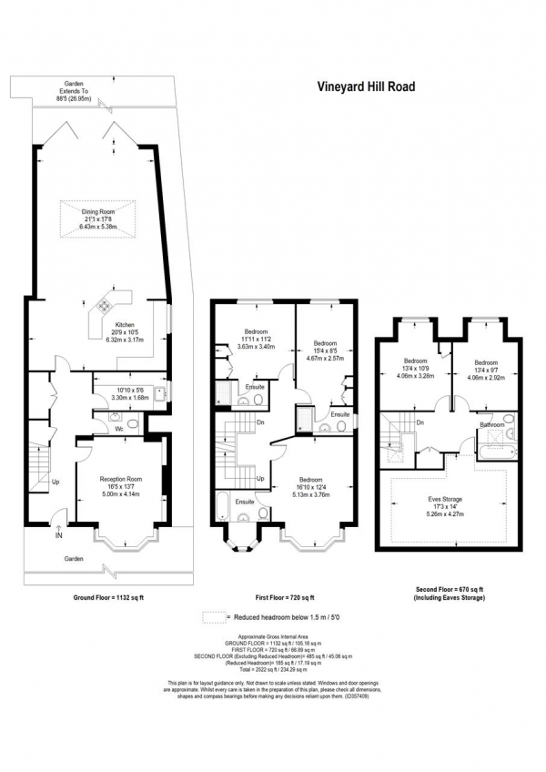 Floor Plan Image for 5 Bedroom Semi-Detached House for Sale in Vineyard Hill Road, Wimbledon Park