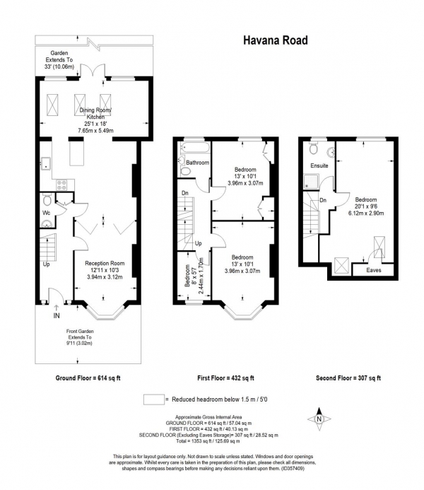 Floor Plan Image for 4 Bedroom Terraced House for Sale in Havana Road, London