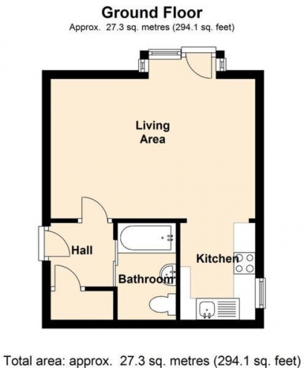 Floor Plan Image for Studio for Sale in Selhurst Close, Southfields