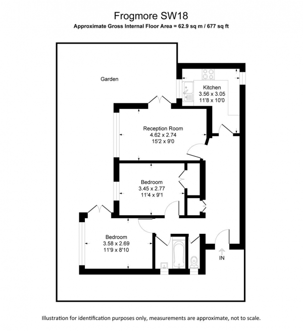 Floor Plan Image for 2 Bedroom Apartment for Sale in Windsor Court,, 20 Frogmore,, London