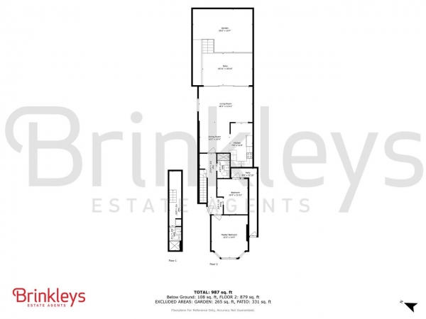 Floor Plan Image for 2 Bedroom Apartment for Sale in St Anne's Hill, London