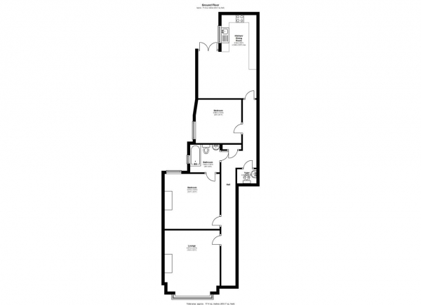 Floor Plan Image for 2 Bedroom Apartment for Sale in Durnsford Road, Wimbledon Park, Wimbledon Park