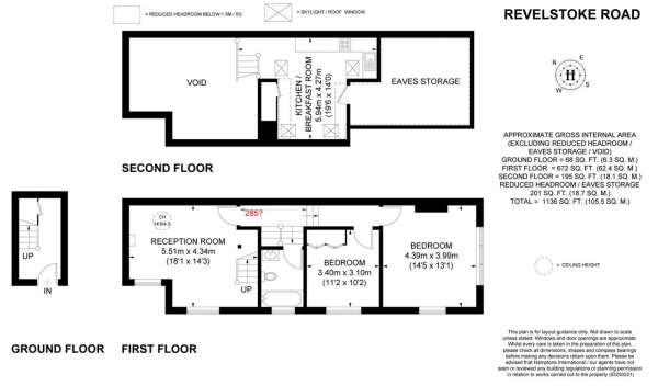 Floor Plan Image for 2 Bedroom Maisonette for Sale in Revelstoke Road, Southfields