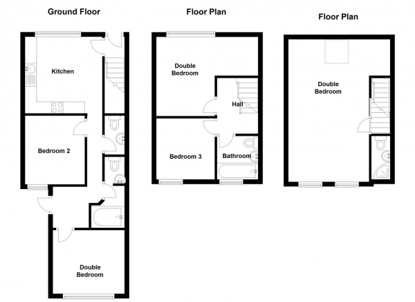 Floor Plan Image for 4 Bedroom Terraced House to Rent in Durnsford Road, Wimbledon