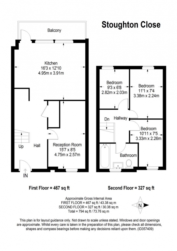 Floor Plan Image for 4 Bedroom Apartment for Sale in Stoughton Close, Putney, Putney